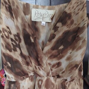 Rory Beca Brown Leopard Print Dress